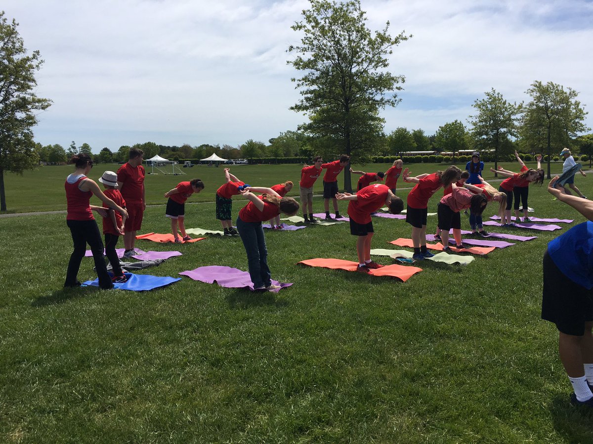 A little yoga in the park for our unified game day with our Life Science class and peer leaders!! #ahsconnecteded #unifiedgameday