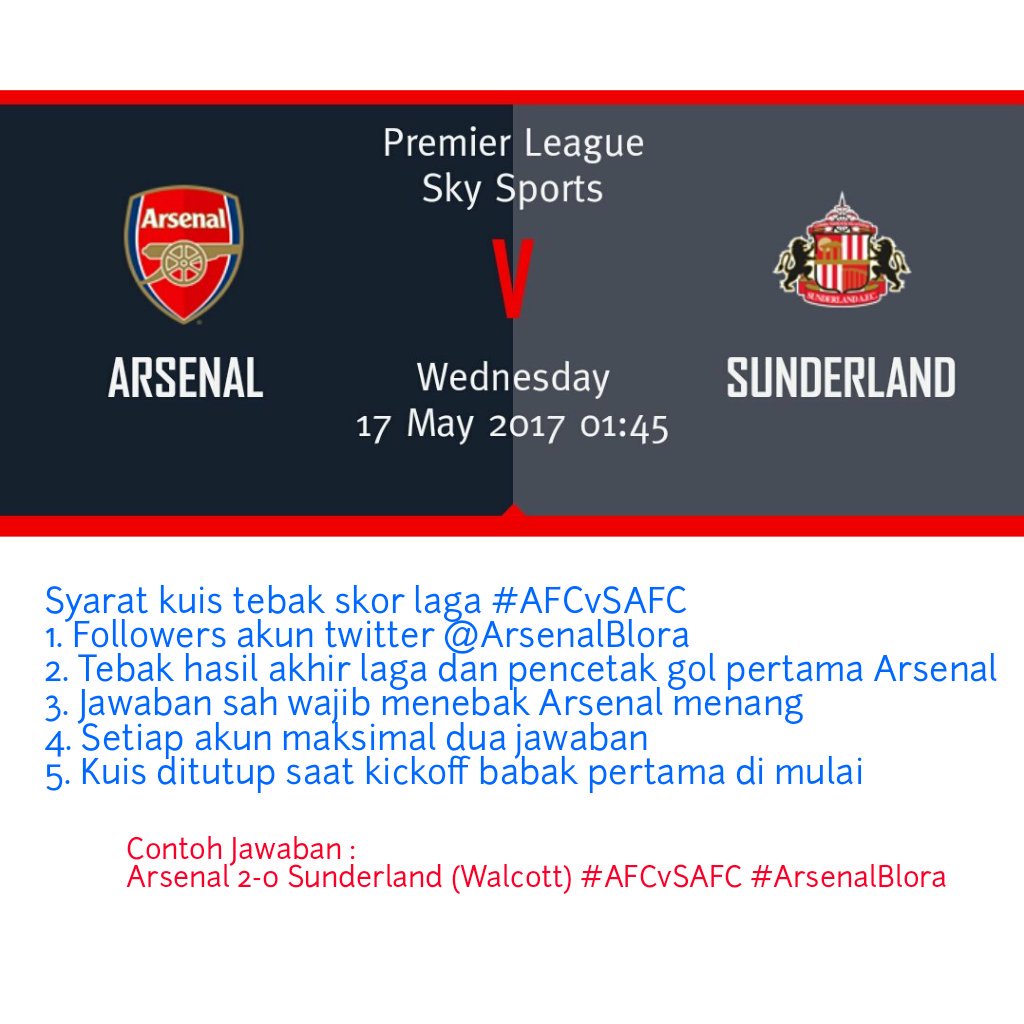 ArsenalBlora's tweet photo. Dukung Arsenal meraih #3Points dalam laga #AFCvSAFC  serta ikuti kuisnya. Ada total hadiah pulsa 100K. Balas tweet ini dan ikuti aturannya 👇 https://t.co/xd7M9f1puL