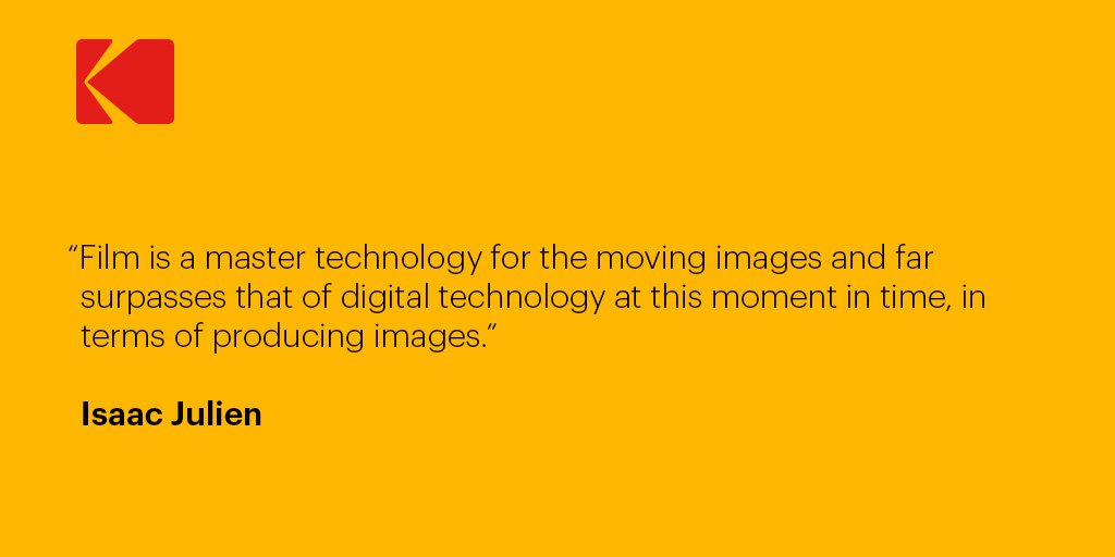 Kodak's tweet image. Fine artist and filmmaker @isaacjulien on why he uses film. Listen to his full episode of #TheKodakery podcast.

kodak.com/US/en/corp/Blo…