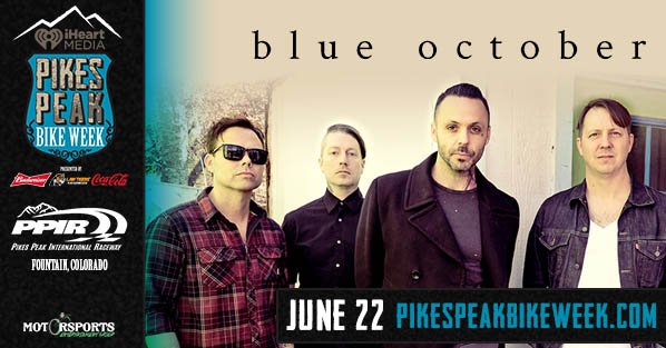 blueoctober's tweet photo. We will be at @PikesPeakBikeWk in Colorado on Thursday June 22nd! Get your tickets today at https://t.co/SpnScBrR9s
#ppbw https://t.co/Vkg48TfLgC