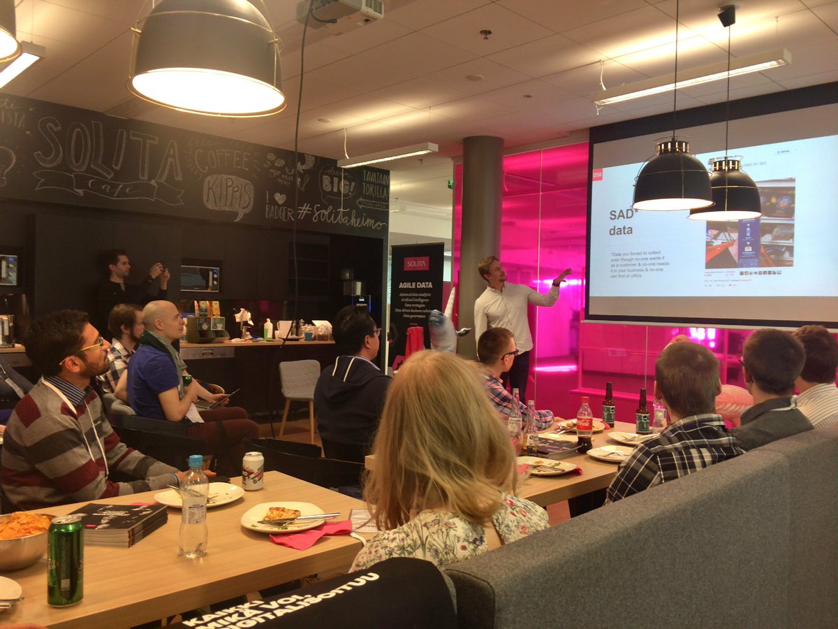 teppodee's tweet image. #practicalAiHKI @SolitaOy solid set &amp;amp; real life experiences. I think the word of the day is &quot;bollocks&quot; as the speakers are mythbusting #AI