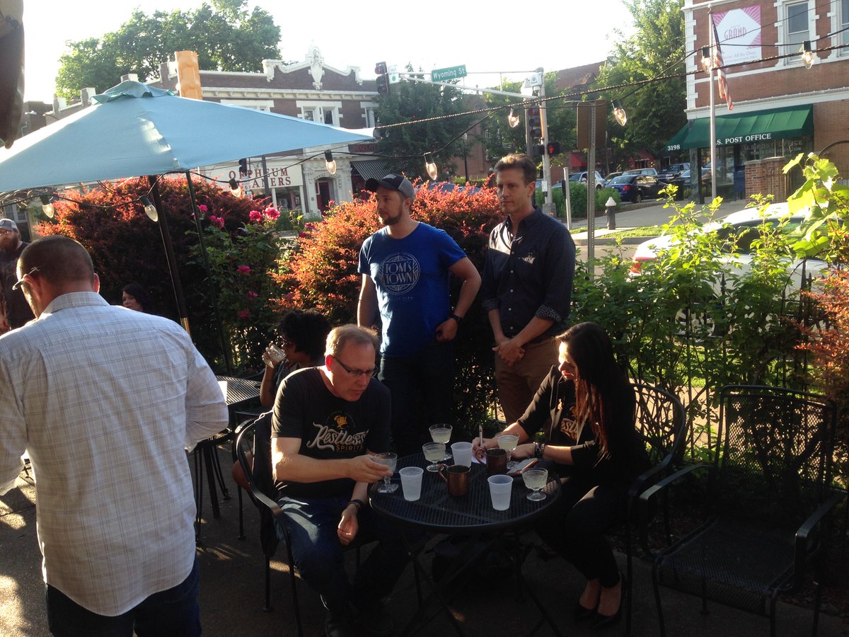 toms_town's tweet photo. Noah &amp; Kira knocked em dead last night’s @ginworldstl Corpse Reviver competition w/ Two Good Looking Corpses &amp; Rosemary's Baby! #ginweekstl https://t.co/T7eSTdIx3P