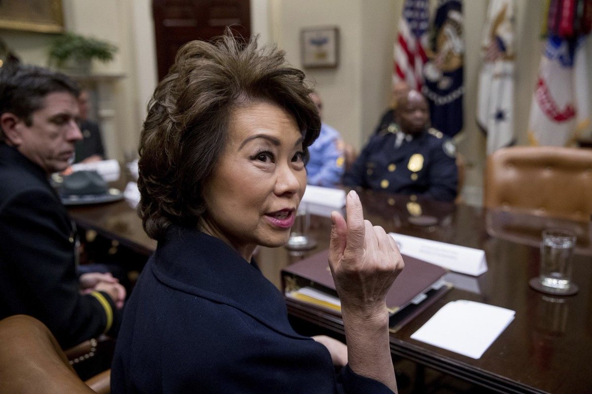 EconExpressway's tweet photo. Chao on infrastructure: Trump plan out in weeks https://t.co/i4WQaqHZFi https://t.co/jno5Jfd5WS