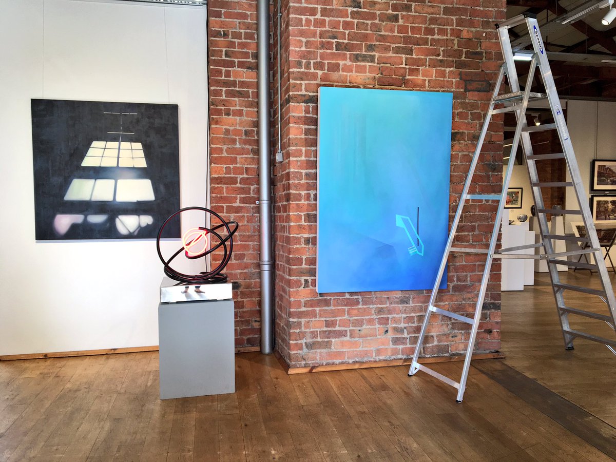 We're busy installing our Open Contemporary Young Artist Award! Join us for the preview this Friday evening <a href="/TheLateShows/">The Late Shows</a> #Newcastle #arts