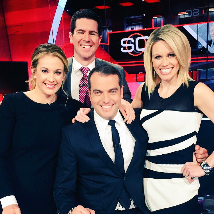 LisaKerney's tweet photo. The ones who'll tell you when you have lipstick on your teeth..and always get the inside joke. My peeps @kevconnorsespn @RB_Mrs @mbretosESPN https://t.co/560lGoNj4E