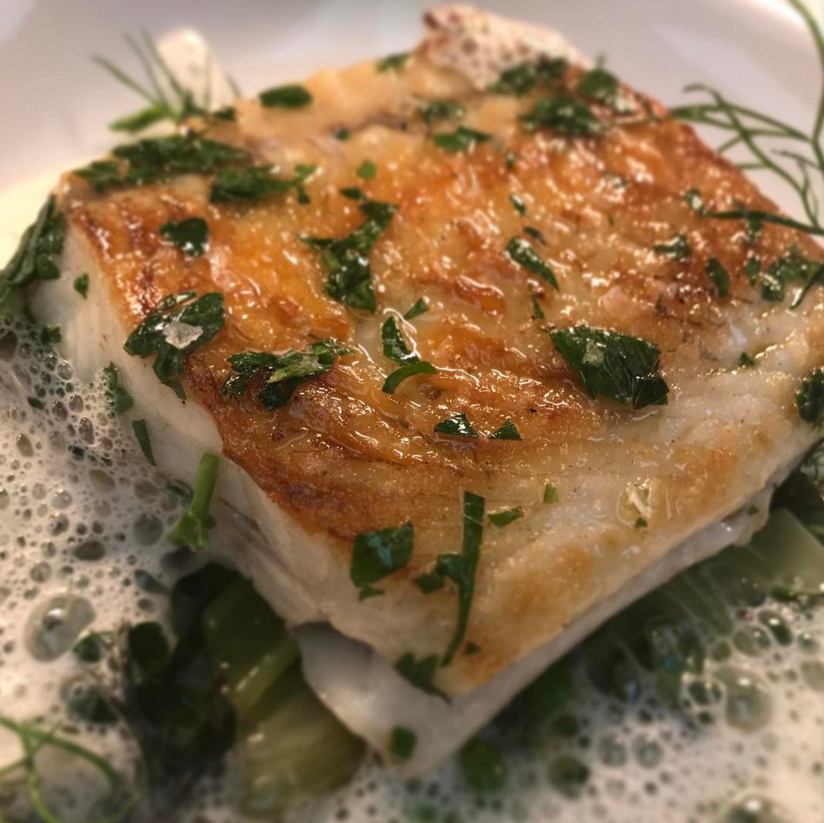 ChapterOneKent's tweet photo. Delicious Roast Turbot with Confit Fennel Compressed Celery and Fennel Emulsion. 🍴 https://t.co/b30BPIWv8k