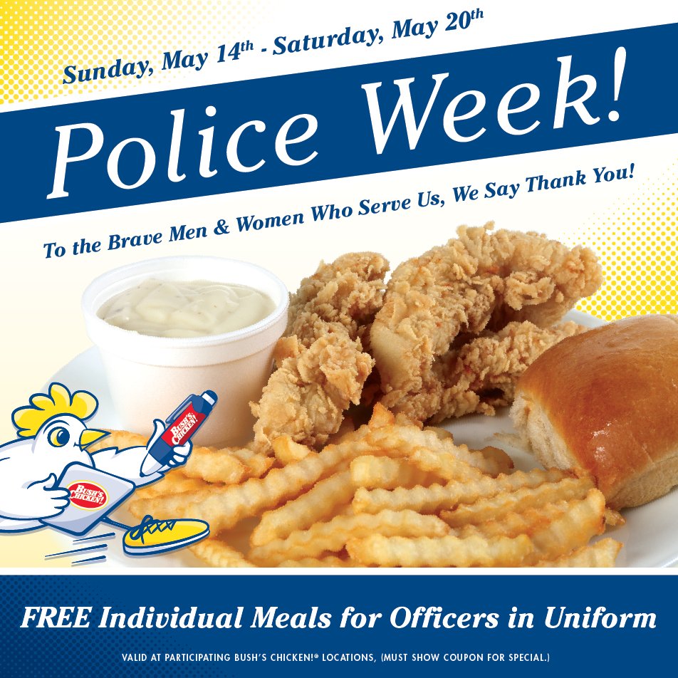 Thank you to our Police Officers! We want to say thank you all week long!