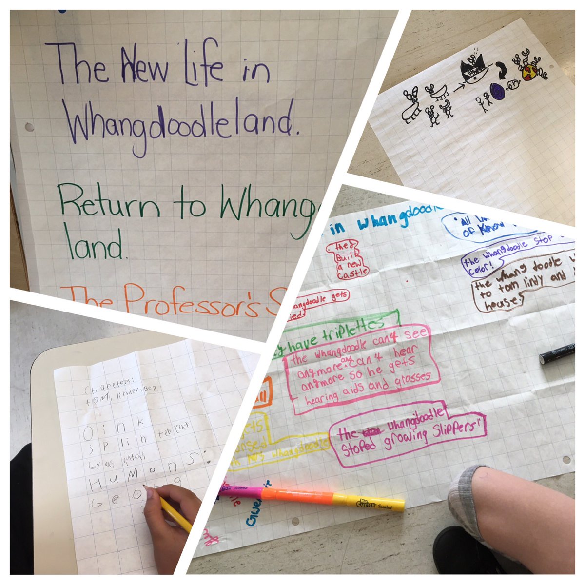 grade3dds's tweet photo. @JulieAndrews  After reading "Last of the Really Great Whangdoodles" we have decided to start the next book. What do you think of our ideas? https://t.co/vTxzcCoF6Q