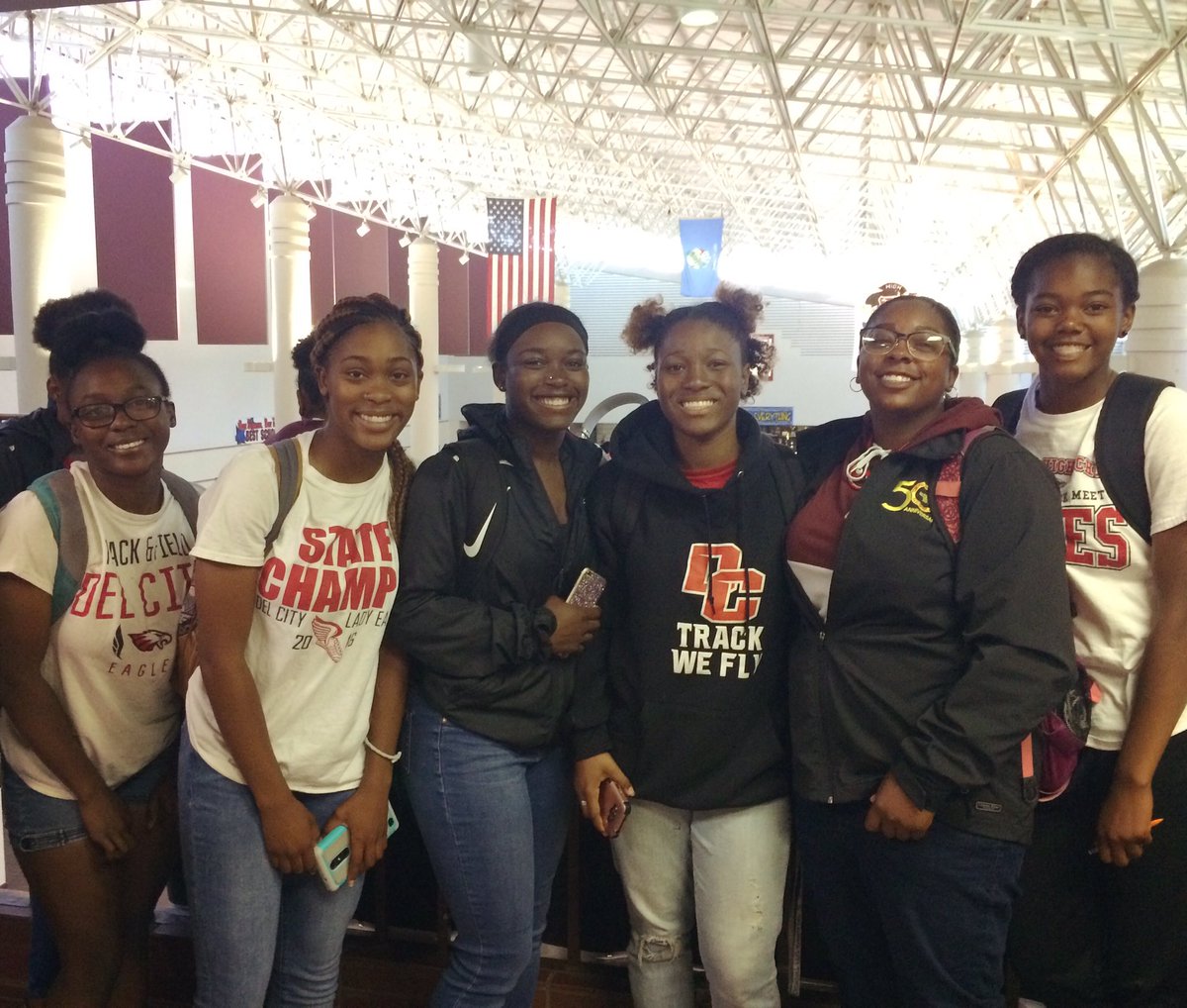 DCTrackAndField's tweet image. Pep assembly honoring track &amp;amp; jazz band state champions! 🏆#WeFlew #TrustedTheProcess #CelebrateSuccess ❤️DC 🦅