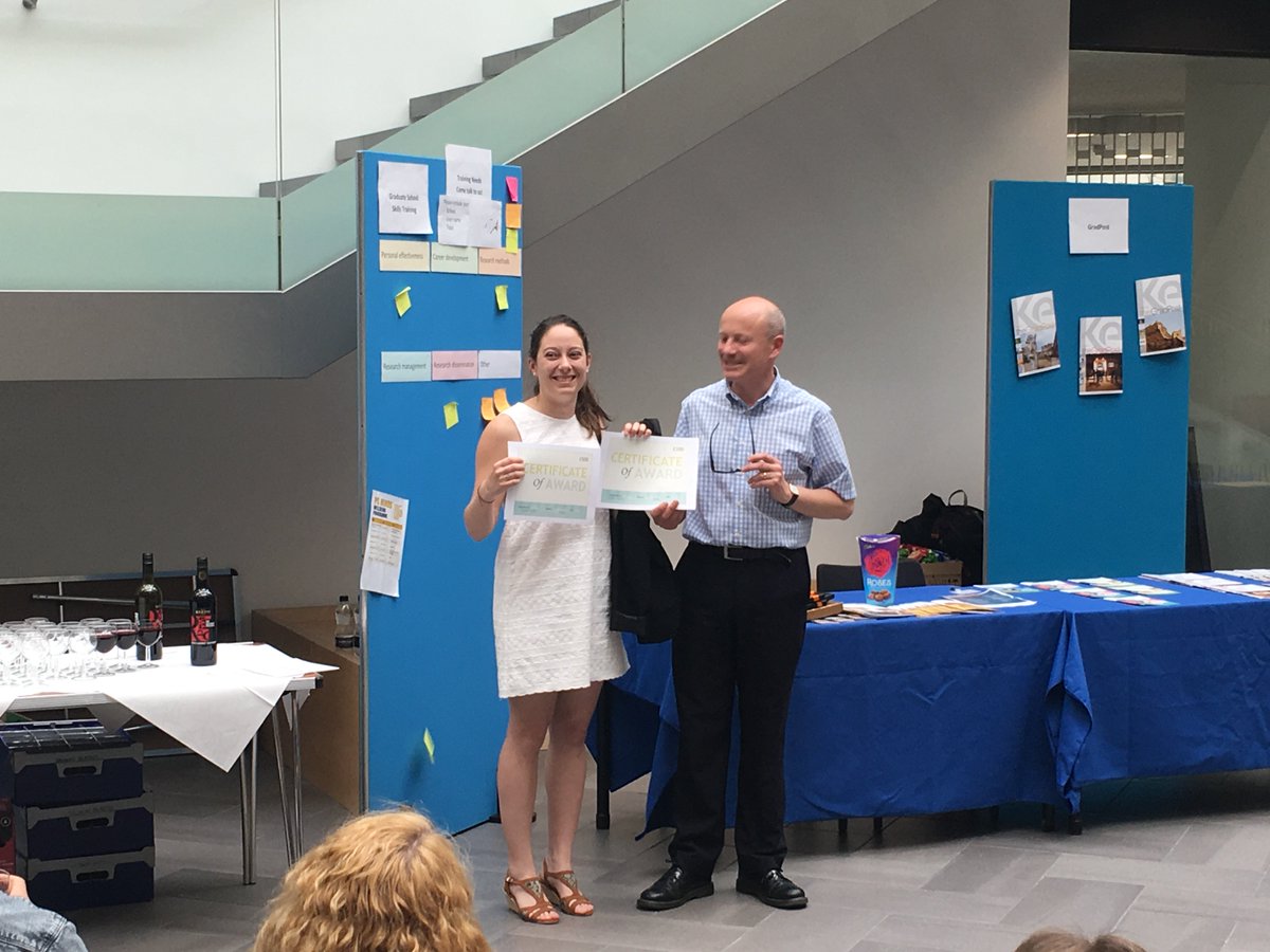 Magalie Bondu has been chosen as winner of the 3 Minute Thesis competition and will go through to the UK semi final. #pgfestivalkent