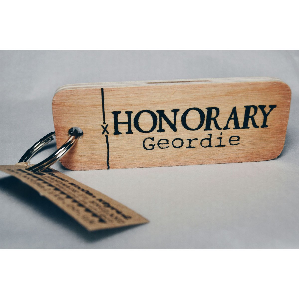 Perfect gift for your favourite southerner. An Honorary Geordie keyring from <a href="/wotmalike/">wotmalike</a> #geordie #wotmalike #wearehandpicked