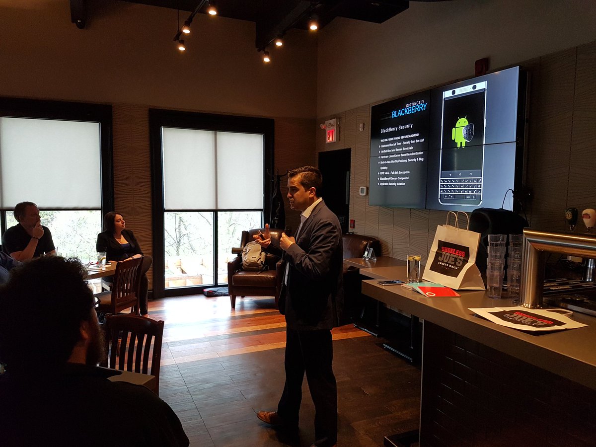 Happening right now; clients are learning about the new BlackBerry KEYone for business. <a href="/BBMobile/">BlackBerry Mobile</a> <a href="/ricky_garcia2/">Ricky Garcia</a>
