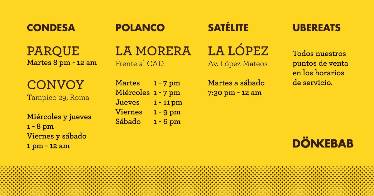 Comelones, linda mañana. Aquí les dejamos nuestro calendario de la semana!