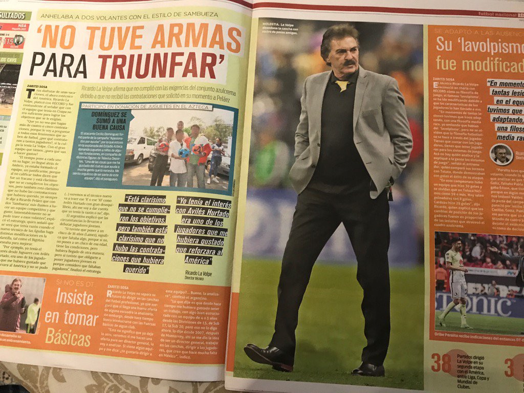 Ooottttrraaa Muestra de la vergonzosa falta d autocrítica del fracasado LAVOLPE siempre evadiendo su responsabilidad