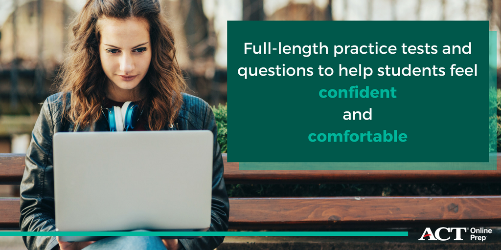 Help your students prep for the #ACT test with ACT Online Prep. More about #testprep for your school or district: bit.ly/2lS7mse