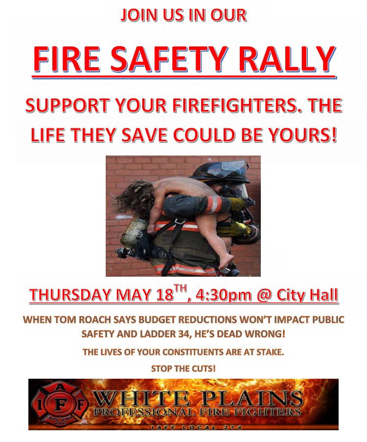 WPNYProFire's tweet photo. Support your WP Firefighters. Stand up with us against the mismanagement and unsafe practices leaving the public and firefighters at risk! https://t.co/wS0i3gTYoZ