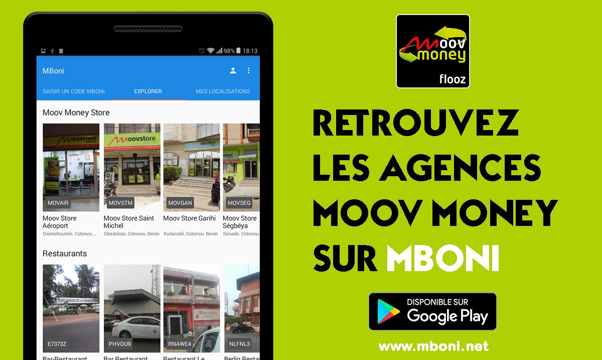 mboniapp's tweet photo. Vous cherchez l'agence Moov la plus proche ??
RDV sur MBoni : https://t.co/pN33kBWRAB
#Benin  #Africa #Innov #KhulaTech https://t.co/ULd6ie2uOZ