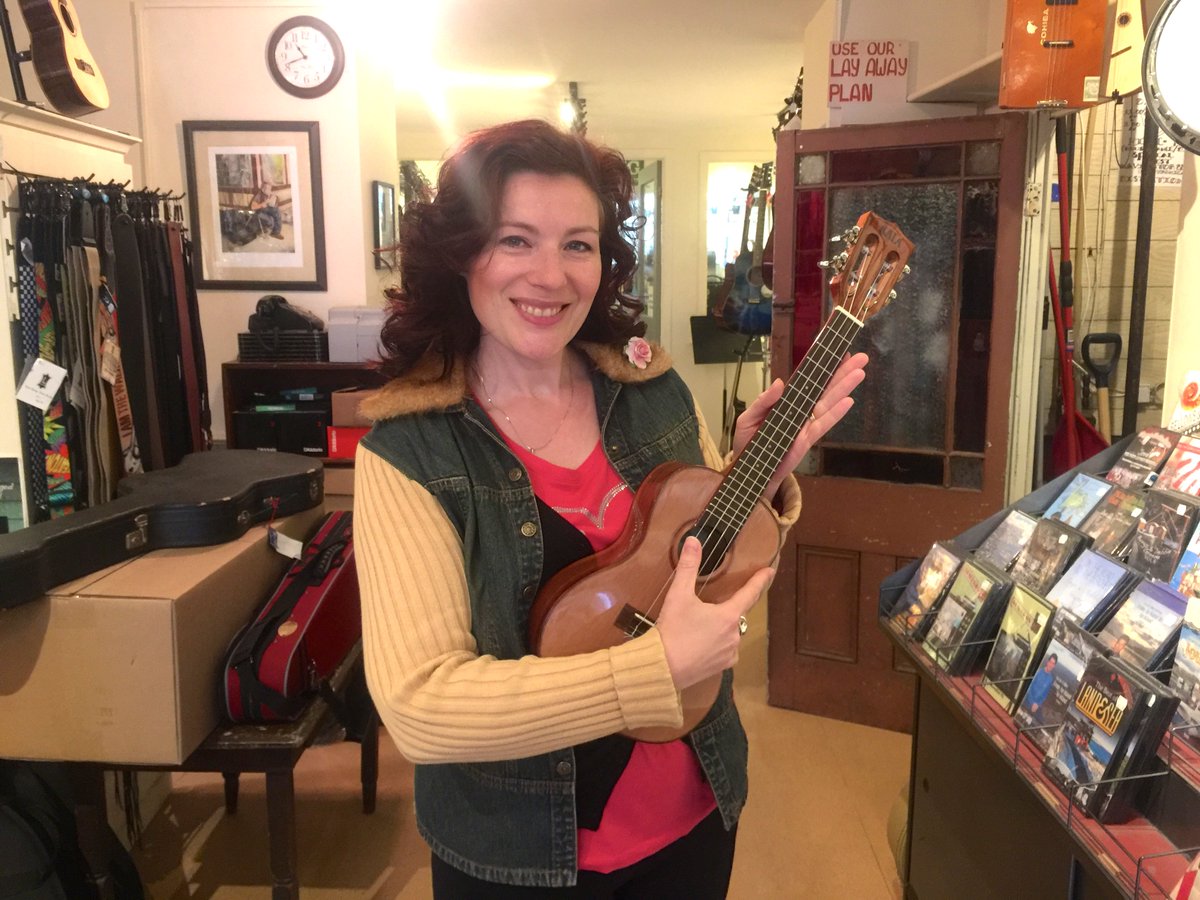 New baby in the family! So happy to have this gorgeous #kala #ukelele Thanks <a href="/OBriensMusicInc/">O'Brien's Music Inc.</a> for setting us up #Newfoundland #EastCoastTour