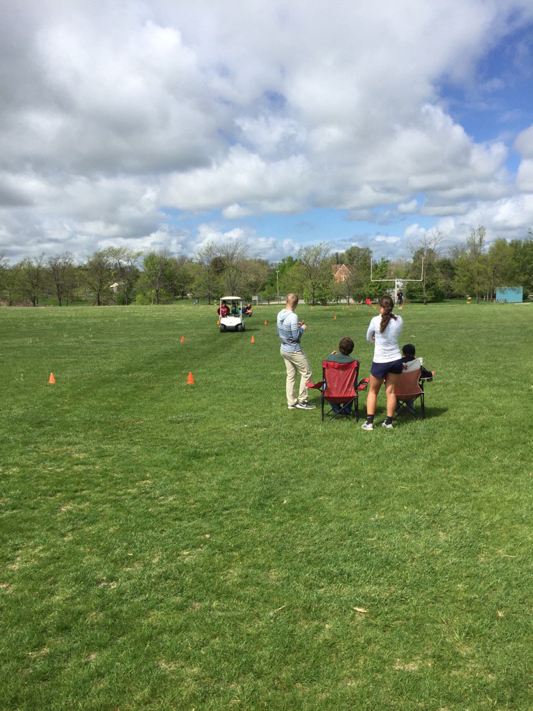 AP Stats bringing awareness to distracted driving by running a golf cart lab.<a href="/CPSCardinals/">ChadronPublicSchools</a> #saynotodistracteddriving