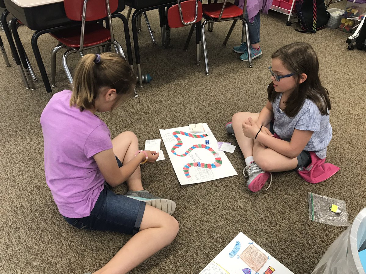 ChelseyEminger's tweet photo. We are testing out our board games today! #LastChanceToChange #FunIn3rd #Create https://t.co/VrRi5oSd3T