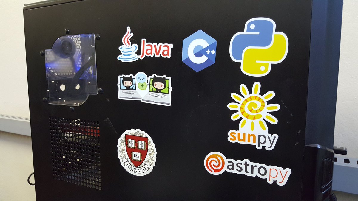 AGradvohl's tweet photo. New stickers added from #pyastro17. https://t.co/2q5aaTdF4W