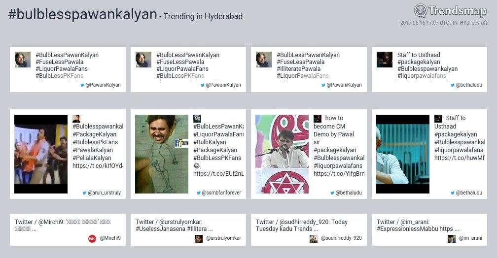 TrendsHyderabad's tweet photo. #bulblesspawankalyan is now trending in #Hyderabad

https://t.co/XnfVtlC4Z3 https://t.co/gGx0TkrfLa