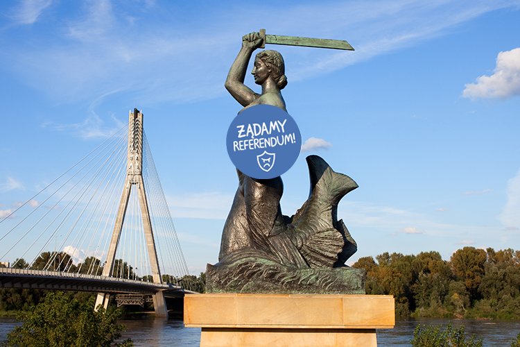 Rodzice_przeciw's tweet photo. Warszawska Syrenka żąda referendum! @ZNP_ZG @Nowoczesna @Platforma_org @kongreskobiet @partiarazem @psl @NIEdlachaosu @inicjatywaPL https://t.co/phASTKVtrq