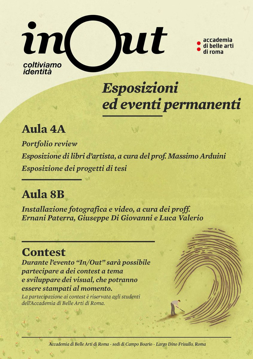 Insight_2017's tweet image. 18/19/20 maggio: L'Accademia di Belle Arti di Roma a Campo Boario apre le porte. #mattatoio #insight #portfolioreview #inout #accademiaroma
