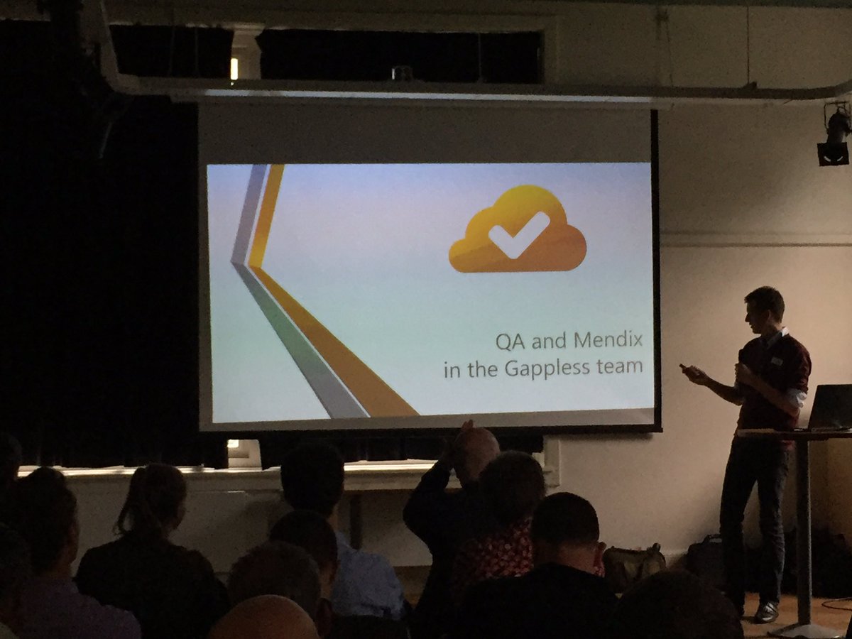 CLEVR_Solutions's tweet photo. QA and Mendix at Gappless by Joshah Fraanje! @meetup #mendix #TestAutomation @Gappless https://t.co/YDZPYgNDmg