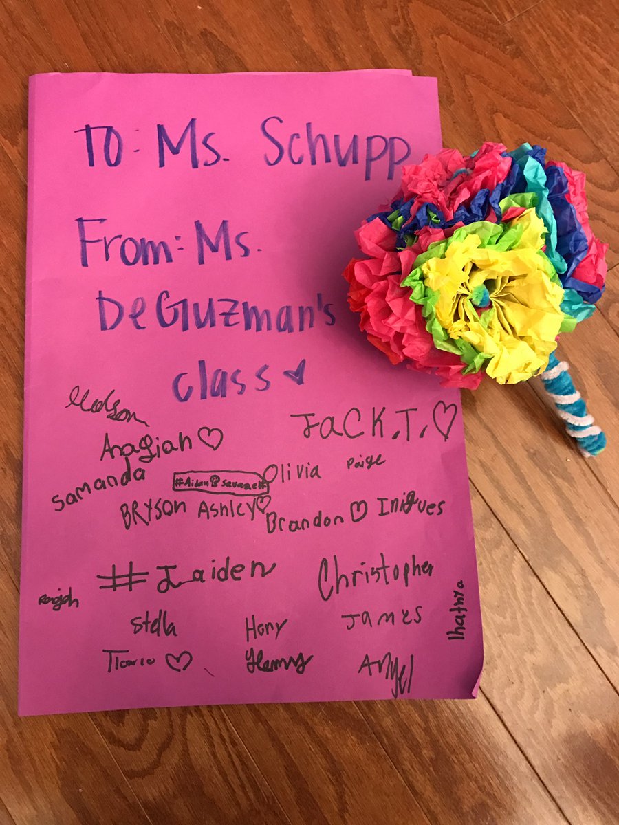 sydneyschupp's tweet photo. Thank you to Ms. De Guzman and all of her wonderful students for having me these last few weeks! I'm so grateful for this opportunity!❤️🍎 https://t.co/lBMSxxaVPB