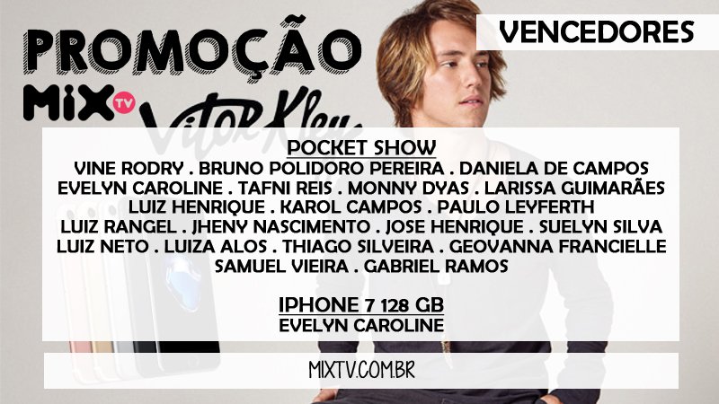 Entramos em contato com os vencedores através do YouTube, então fiquem ligados nos comentários do vídeo da promoção. Parabéns a todos!