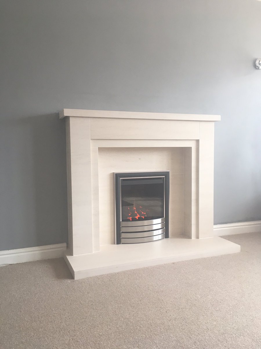 BdlGas's tweet image. Old f/place out opening &amp;amp; gas supply altered, lick of paint then back to install limestone f/place+ @cJfires Focus HE glass fronted gas fire