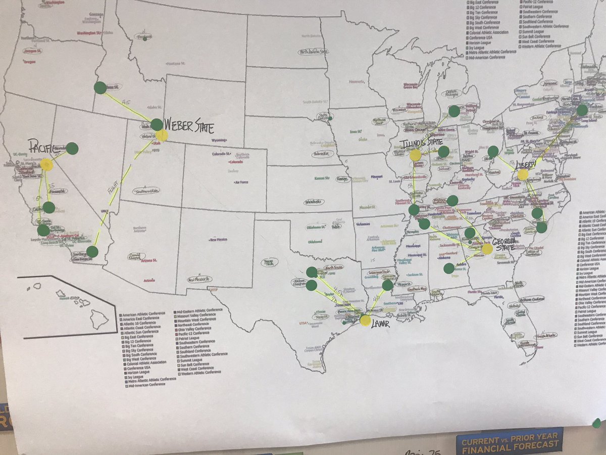 DaveTCS's tweet photo. The Final NISC map of teams and hosts(in yellow). https://t.co/d1GeU7HXBd