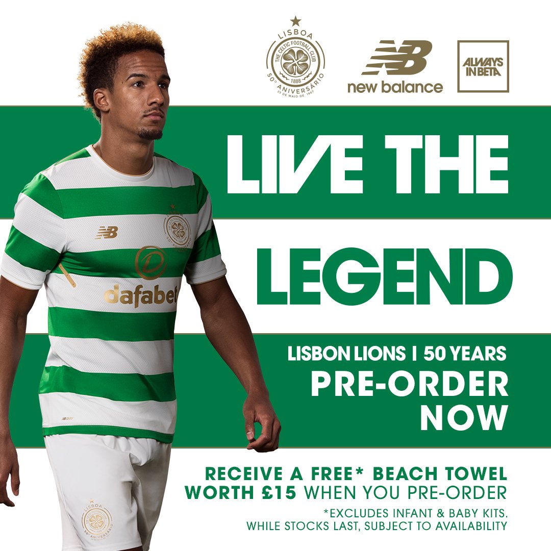 CelticFC's tweet photo. Inspired by history. Built for the future. Pre-order the new #CelticFC 17/18 @NBFootball Home Kit ➡️ https://t.co/Kcw8mR9zMP #LiveTheLegend https://t.co/59c7t9xN6x