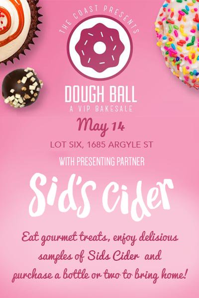 This Mothers Day <a href="/sidscider/">Sid's Cider</a> will be at #thecoastsdoughball! Gourmet treats and cider for sample and sale, get tickets! #drinklocal