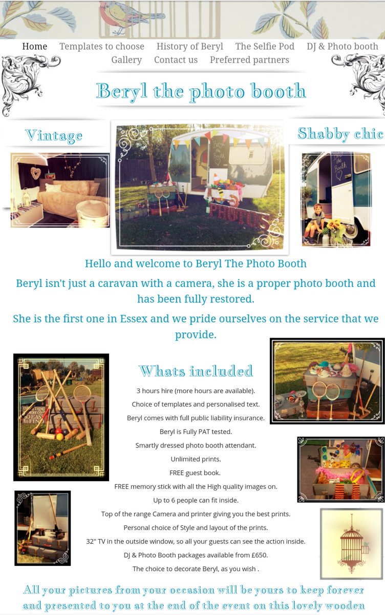 Our BRAND NEW website is now live 
www.berylthephotobooth.con 
#photobooth #vintage #shabbychic #weddings #essex