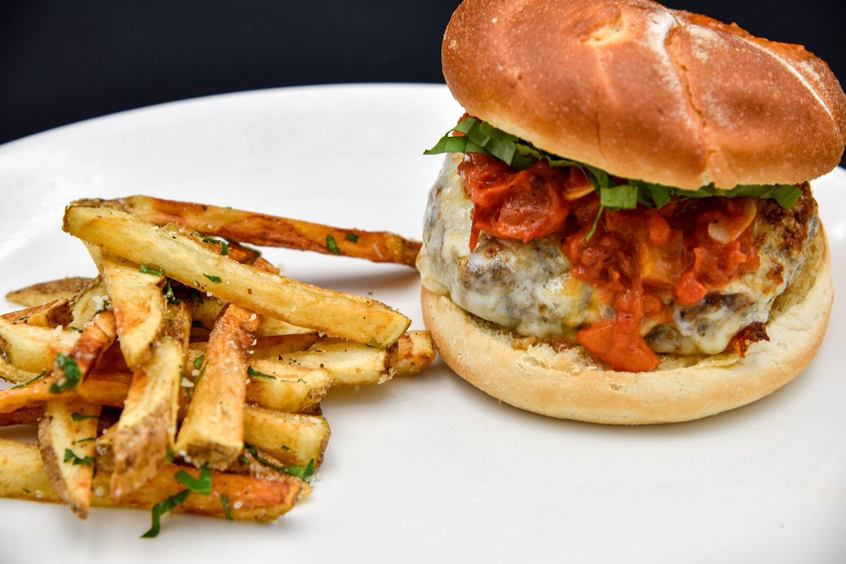 Join us for our brand new Italian Burgerfest menu 🍔Stop in today through the 28th to try the American classic made with Italian ingredients.