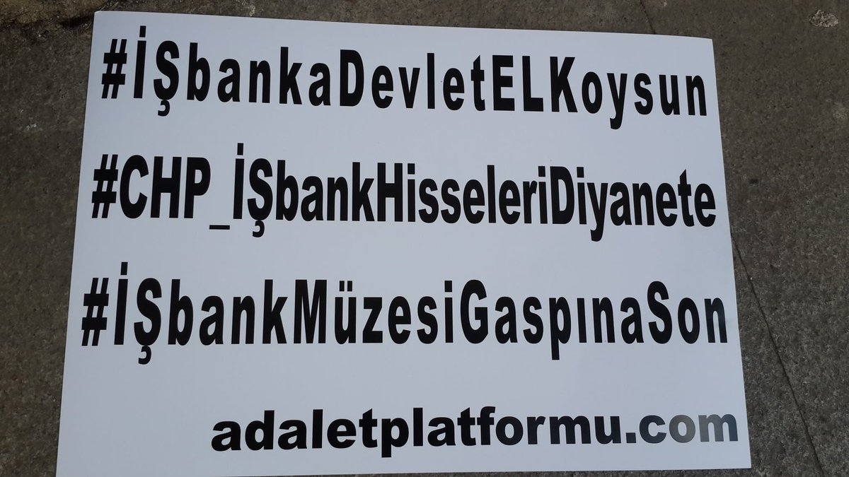 #CHP_İŞBANK_HiLAFET_PARALARINI_GASPETTİ #İŞbankaELkonulsun diyen <a href="/AdemCevik/">ADALETplatformu TürkiyeAileMeclisi ÂİLEM AKINCIM</a> 'e 1 Yıl Hapis 
x.com/adaletplatform… AdaletPlatformu.com
