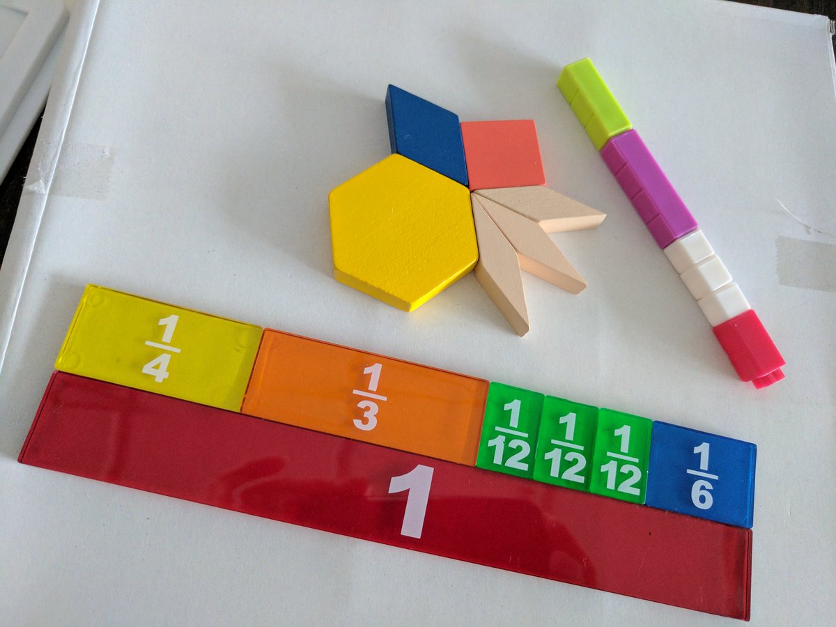 Showing the same relationship with 3 different math manipulatives. #NTIP #RMS #TVDSBMath