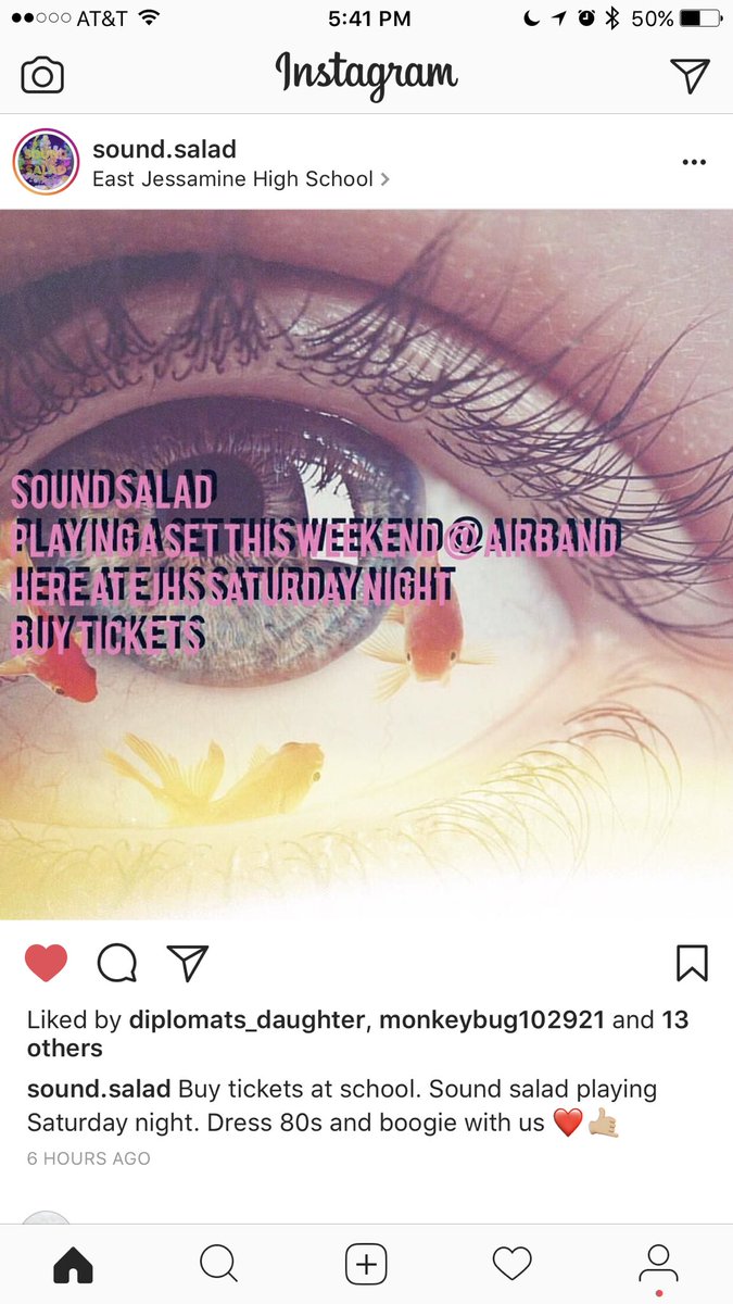 BandOfAir's tweet photo. Come see Sound Salad Saturday night at Airband! #ab2k17 https://t.co/sI4alWMNVc