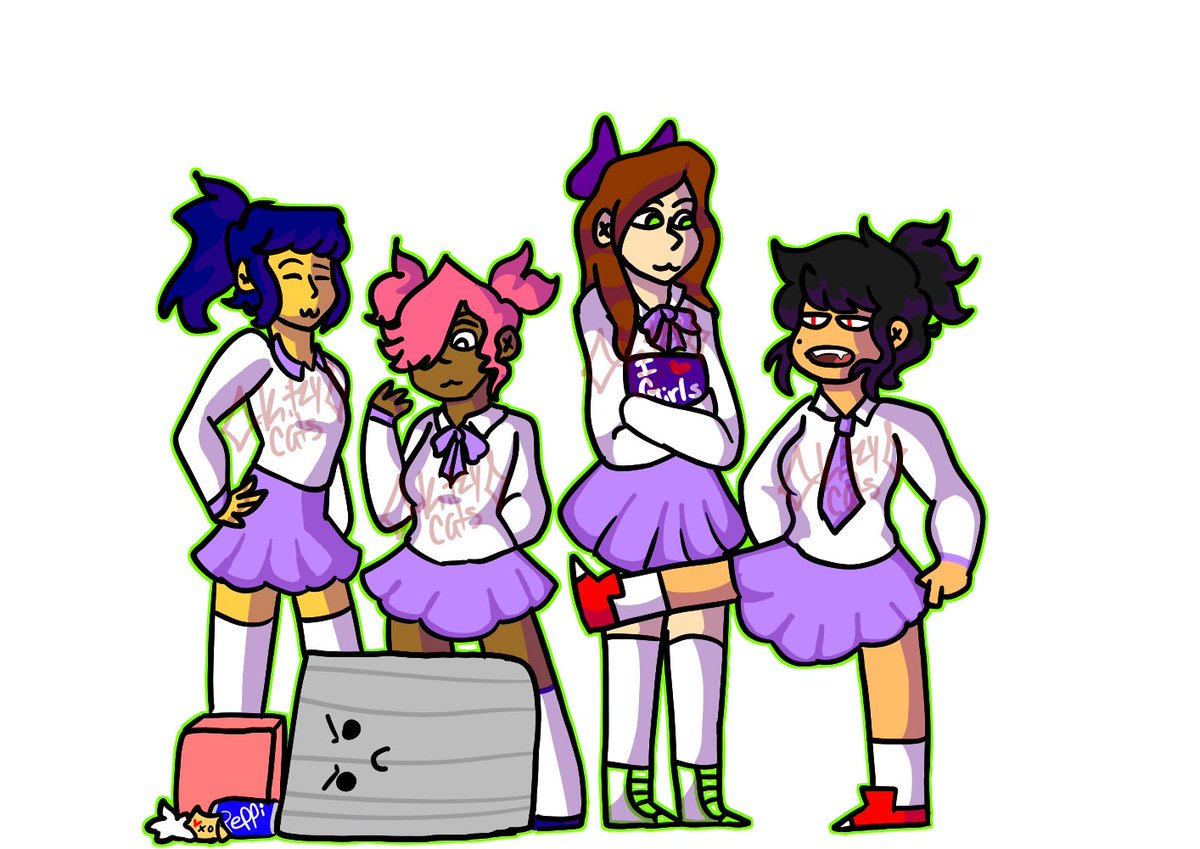 DrawingForFunn_'s tweet photo. Doodle Stuff...*DO NOT STEAL* -_-
1st: me in a medieval au im still working on :')

2Nd: me and my ocs in anime school uniforms idfk why... https://t.co/4cscfF7rXQ