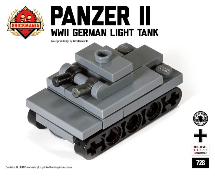Brickmania Toys on X: The Panzer II Micro-tank was released and