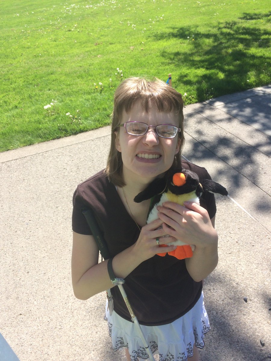 MightyClark's tweet photo. Penguin found! We forgot to ask her name but check pic out here! Well done! Congrats on getting a $25 @MightyBowl gift card. @clarkstudents https://t.co/feuTGZAQ75