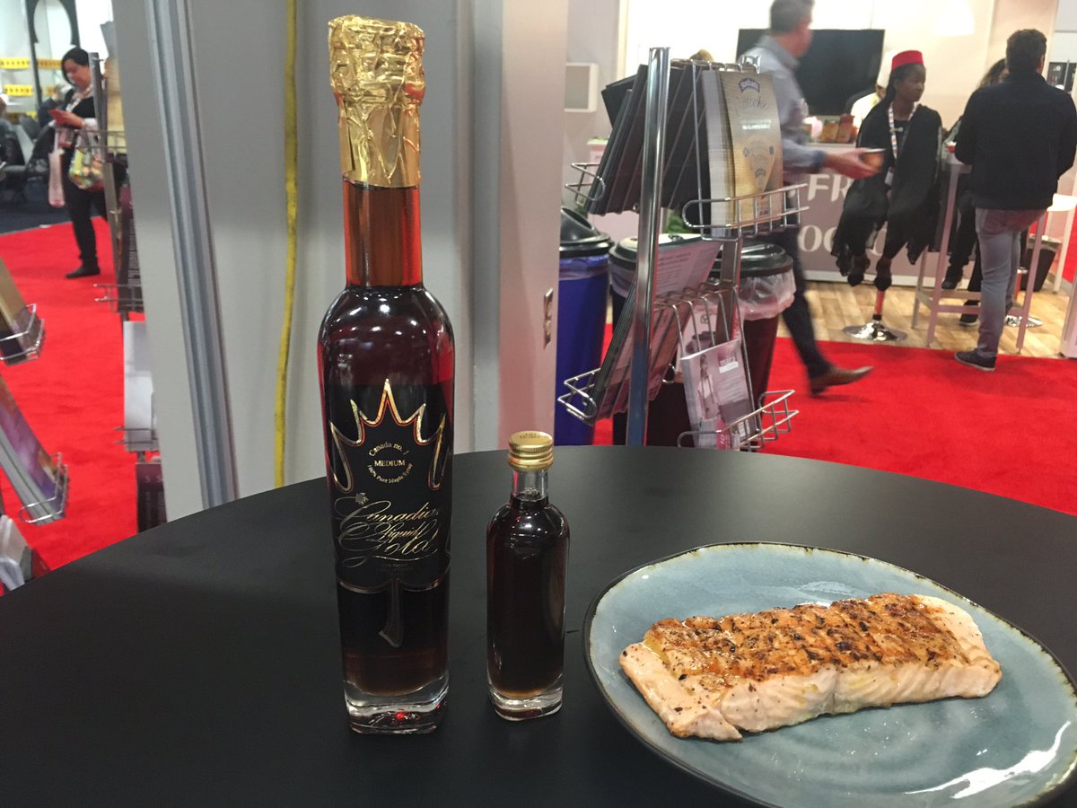 Great last day <a href="/SIALCANADA/">SIAL Canada</a> fostering some new seafood pairings with Scottish salmon and Canadian maple syrup <a href="/SeafoodFromScot/">Seafood From Scotland</a> <a href="/ScotDevInt/">Scottish Development International</a> 🇨🇦