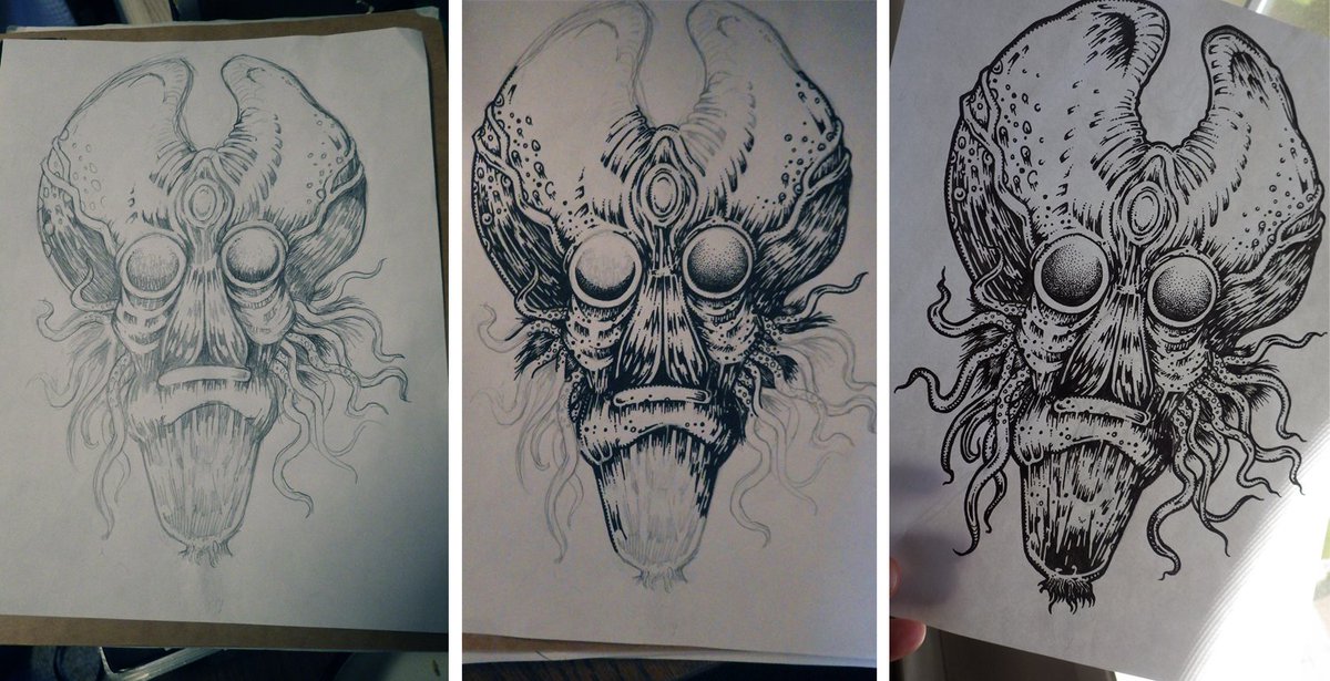 stanmaksun's tweet photo. illustration process 1.001.01.17 #SciArt #scifi #weirdnews https://t.co/M7DUkAR3jp