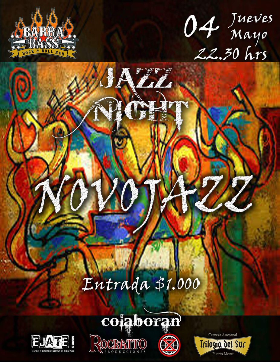 BarraBassbar's tweet photo. [HOY jueves] ► #JazzNight : al más puro estilo #ptomontino con #NovoJazzTrío

#NosVemosEnLaBarra https://t.co/Sd1w52XQPE