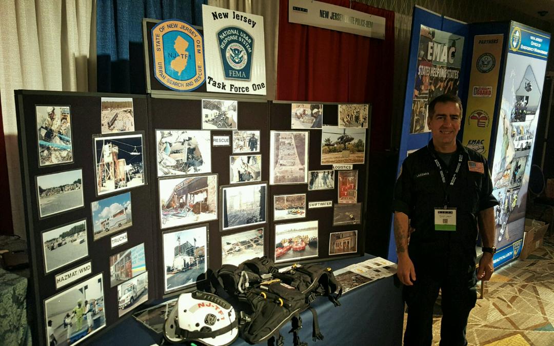 ReadyNJ's tweet photo. Our NJ Task Force One is here &amp; ready to answer your questions👍#ReadyNJ #NJTF1 #NJEPA2017 #USAR 🚨 https://t.co/dKRirQyvug