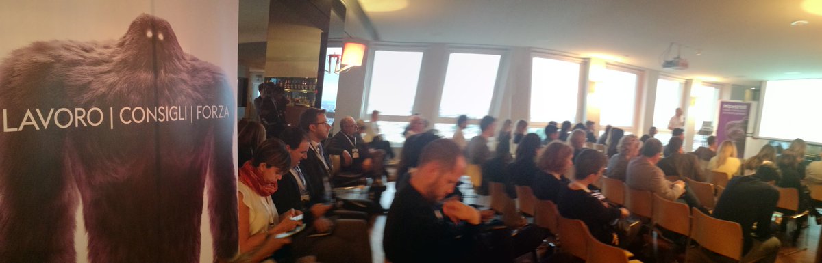 Monster_Italia's tweet photo. #NewMonsterLaunch @nicolarossi64 "Think out the box" #talenti #digital #recruiting #networking #lavoro #monsterevent #purple https://t.co/pFY1ACyFcp