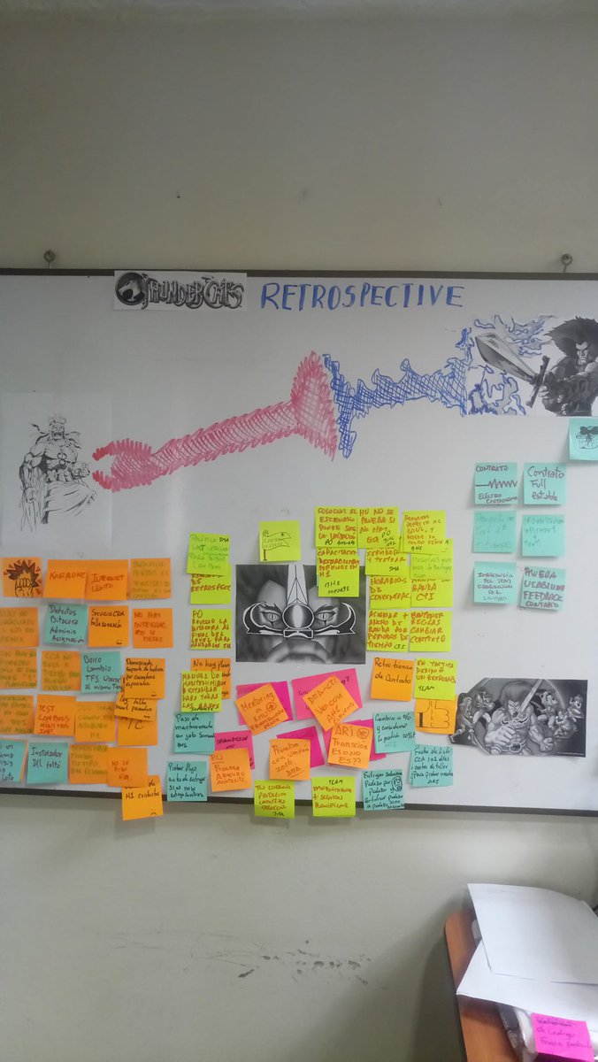 diegoquito's tweet photo. #Gamification in #Agile #Retrospectives #Scrum #FunRetrospectives #TeamScrum #Software #Lean #ThundercatsRetrospectiveContext https://t.co/m6Zllbv0Yl