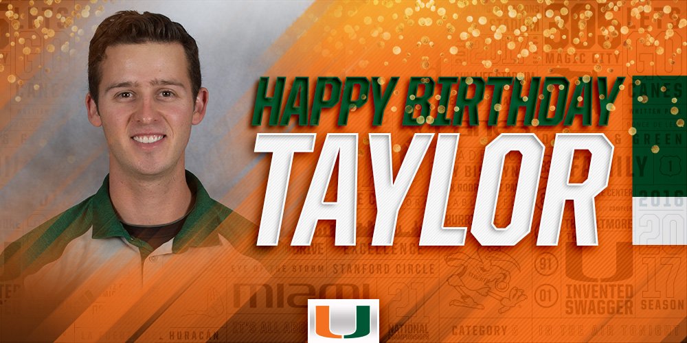 CanesTrack's tweet photo. Happy birthday to our athletic training GA Taylor Boucher! https://t.co/wReBTlmVf2